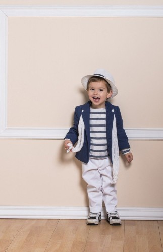 1754 Set with navy striped shirt!