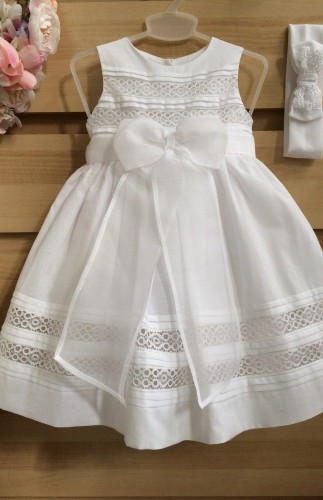 1710-18 Πολυτελές λευκό φόρεμα