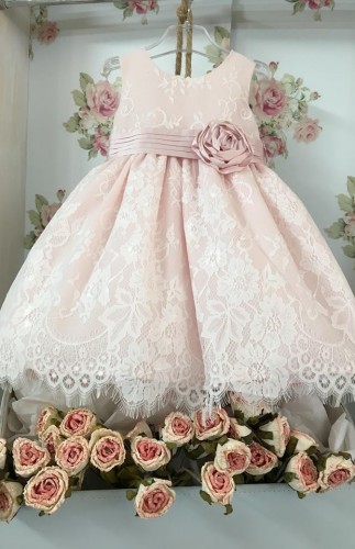 1819- Φόρεμα 'Alice' ροζ με δαντέλα!