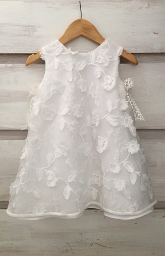 1915- Λευκό φόρεμα κλαράκια