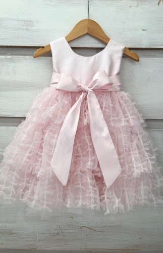 1923- Ροζ φουντωτό φορεματάκι φιόγκοι!