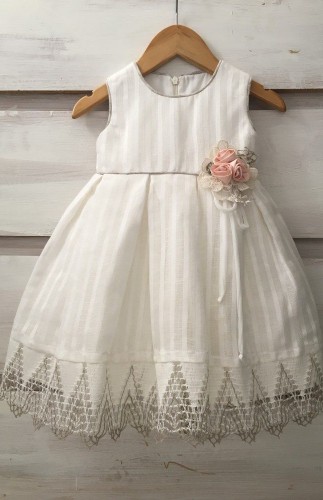 1927- Λινό φορεματάκι με boho διάθεση